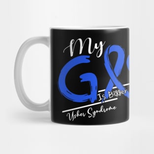 Usher Syndrome Awareness My God Is Stronger - In This Family No One Fights Alone Mug
